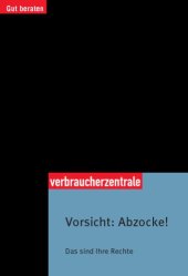 book Vorsicht: Abzocke!: Das sind Ihre Rechte