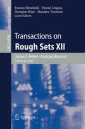 book Transactions on Rough Sets XII