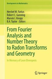 book From Fourier Analysis and Number Theory to Radon Transforms and Geometry: In Memory of Leon Ehrenpreis