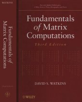 book Fundamentals of matrix computations