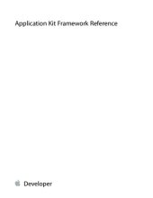 book Application Kit Framework Reference - AppKitObjC