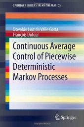 book Continuous Average Control of Piecewise Deterministic Markov Processes