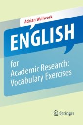 book English for Academic Research: Vocabulary Exercises