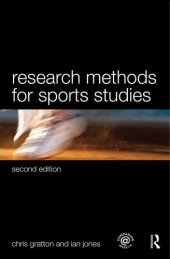 book Research methods for sports studies