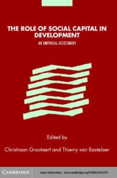 book The role of social capital in development : an empirical assessment