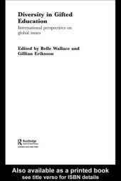 book Diversity in gifted education : international perspectives on global issues