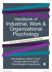 book Handbook of Industrial, Work & Organizational Psychology, 2