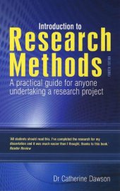 book Introduction to research methods : a practical guide for anyone undertaking a research project