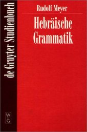 book Hebräische Grammatik