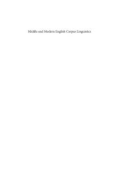 book Middle and modern English corpus linguistics : a multi-dimensional approach