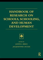 book Handbook of research on schools, schooling, and human development