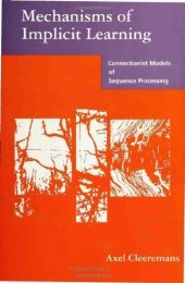 book Mechanisms of Implicit Learning: Connectionist Models of Sequence Processing