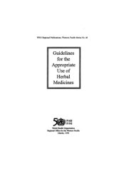 book Guidelines for the Appropriate Use of Herbal Medicines