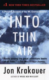 book Into Thin Air: A Personal Account of the Mt. Everest Disaster