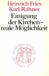 book Einigung der Kirchen - reale Möglichkeit