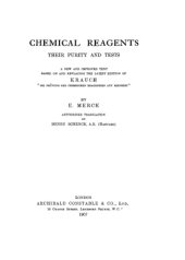 book Chemical reagents : their purity and tests