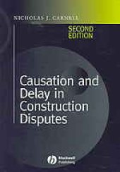 book Causation and delay in construction disputes