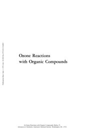 book Ozone Reactions with Organic Compounds