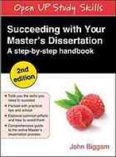 book Succeeding with your master's dissertation : a step-by-step handbook