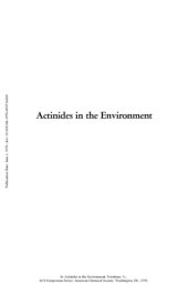 book Actinides in the Environment