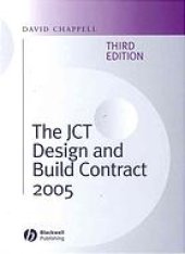 book The JCT design and build contract 2005