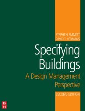 book Specifying buildings : a design manangement perspective