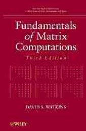 book Fundamentals of matrix computations