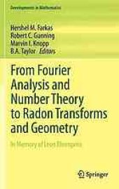 book From Fourier analysis and number theory to Radon transforms and geometry : in memory of Leon Ehrenpreis