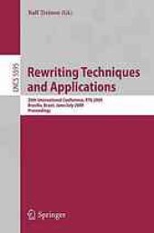 book Rewriting Techniques and Applications: 20th International Conference, RTA 2009 Brasília, Brazil, June 29 - July 1, 2009 Proceedings
