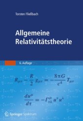 book Allgemeine Relativitätstheorie