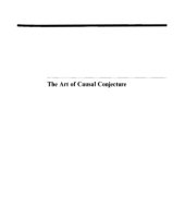 book The art of causal conjecture [...] XA-GB