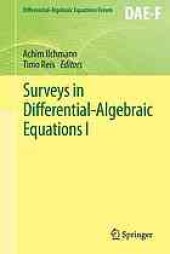 book Surveys in Differential-algebraic Equations I