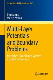 book Multi-layer potentials and boundary problems : for higher-order elliptic systems in Lipschitz domains