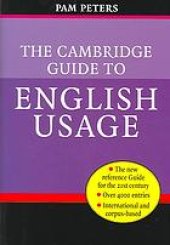 book The Cambridge guide to English usage