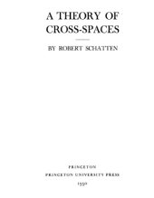 book A theory of cross-spaces