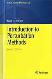 book Introduction to perturbation methods