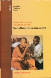 book Hermeneutics and Tradition in the Samdhinirmocana-sutra (解深密經)