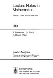 book p-adic Analysis