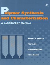 book Polymer Synthesis and Characterization: A Laboratory Manual