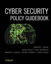 book Cyber security policy guidebook