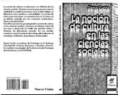 book La noción de cultura en las ciencias sociales