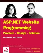 book ASP.NET Website Programming: Problem - Design - Solution VB.NET Edition