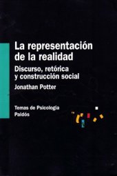 book La representación de la realidad: discurso, retórica y construcción social