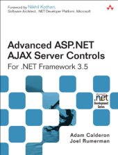 book Advanced ASP.NET AJAX Server Controls For .NET Framework 3.5