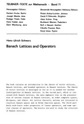 book Banach lattices and operators