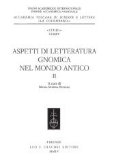 book Aspetti di letteratura gnomica nel mondo antico