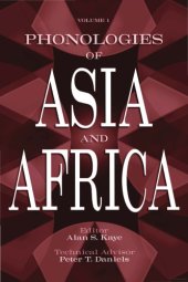 book [INCOMPLETE] Phonologies of Asia & Africa: Including the Caucasus