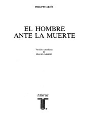 book El hombre ante la muerte