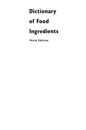 book Dictionary of food ingredients