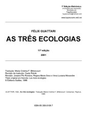 book As Tres ecologias